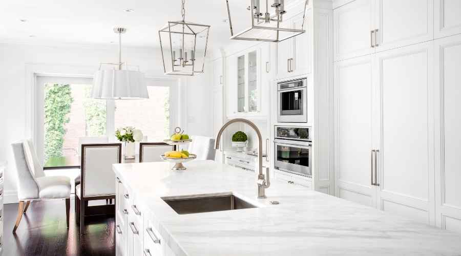 house painters - white kitchen